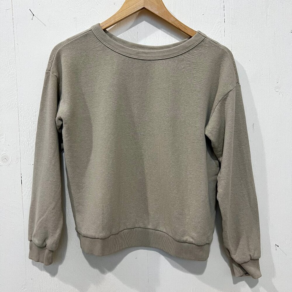 Jungmaven Crux Cropped Sweatshirt in Canvas Size XS